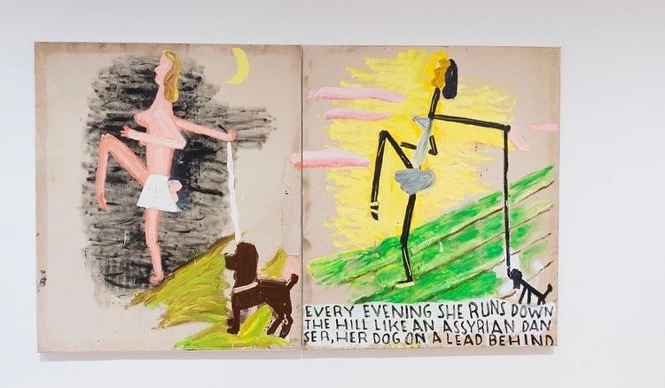 Rose Wylie: Car and Girls